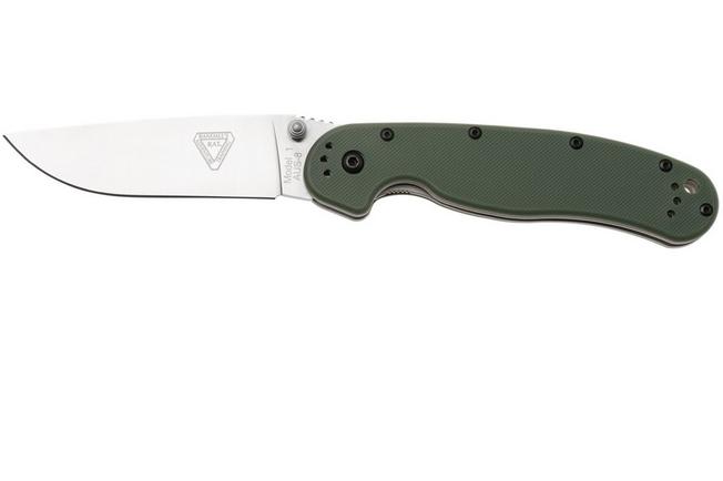 Afbeelding voor Ontario RAT-1 8848OD Satin AUS8, OD Green, zakmes