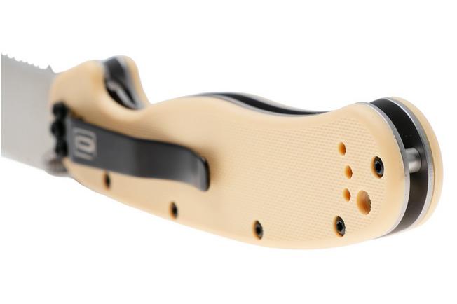 Afbeelding voor Ontario RAT-1 8849DT Satin Serrated AUS8, Desert Tan, zakmes