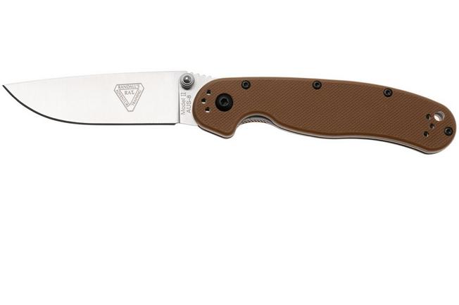 Afbeelding voor Ontario RAT-2 8860CB Satin AUS8, Coyote Brown FRN, zakmes