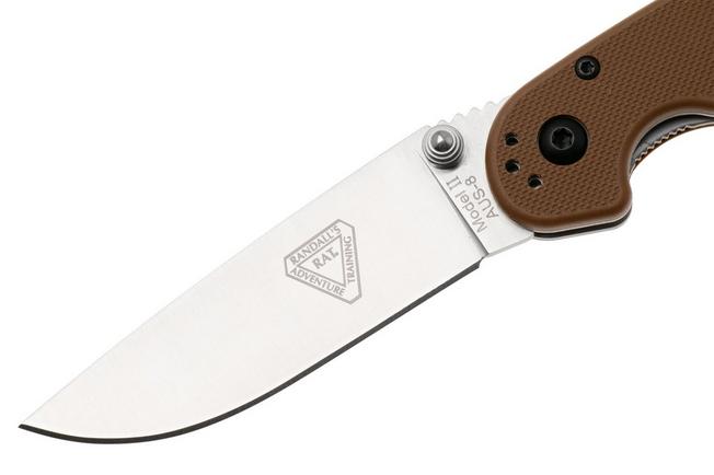 Afbeelding voor Ontario RAT-2 8860CB Satin AUS8, Coyote Brown FRN, zakmes