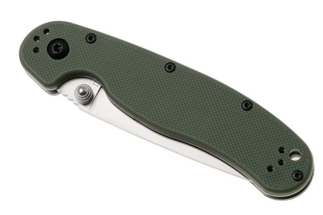 Afbeelding voor Ontario RAT-2 8860OD Satin AUS8, OD Green FRN, zakmes