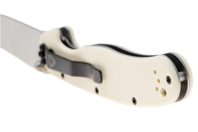 Afbeelding voor Ontario RAT-2 8861BE Satin AUS8, Ivory FRN, zakmes