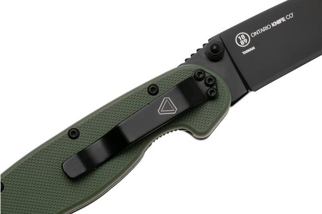 Afbeelding voor Ontario RAT-2 8861OD Black AUS8, OD Green FRN, zakmes