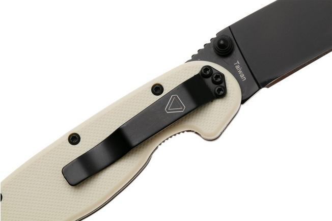 Afbeelding voor Ontario RAT-2 8862BE Black AUS8, Bone FRN, zakmes