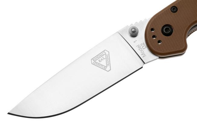 Afbeelding voor Ontario RAT-1 8867CB Satin D2, Coyote Brown, zakmes