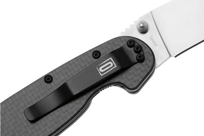 Afbeelding voor Ontario RAT-1 8867CF Satin D2, Carbon Fiber, zakmes