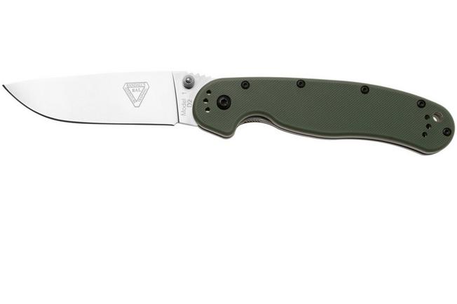 Afbeelding voor Ontario RAT-1 8867OD Satin D2, OD Green, zakmes