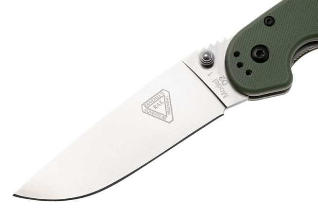 Afbeelding voor Ontario RAT-1 8867OD Satin D2, OD Green, zakmes