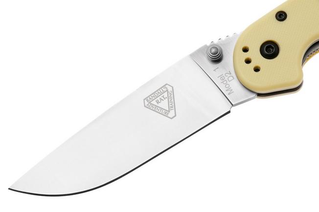 Afbeelding voor Ontario RAT-1 8867TN Satin D2, Tan, zakmes