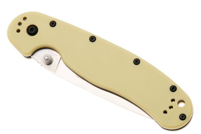 Afbeelding voor Ontario RAT-1 8867TN Satin D2, Tan, zakmes