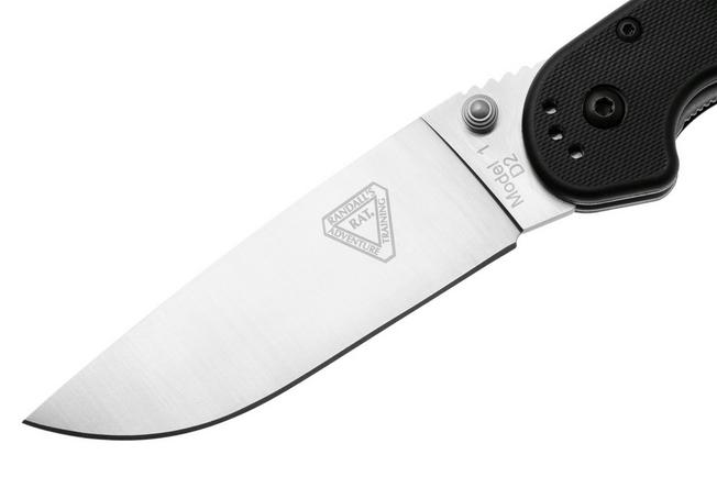 Afbeelding voor Ontario RAT-1 8867 Satin D2, Black, zakmes