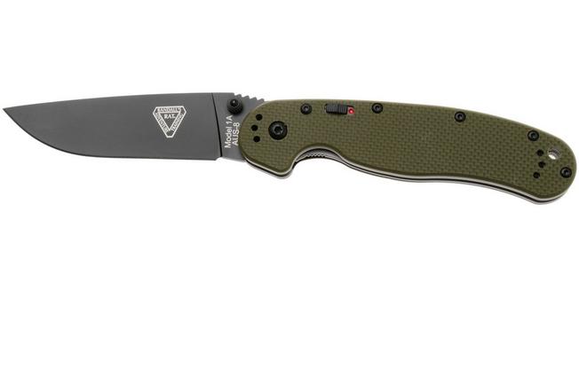 Afbeelding voor Ontario RAT-1A 8871OD Assisted, Black AUS8, OD Green, zakmes