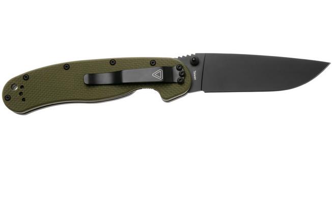 Afbeelding voor Ontario RAT-1A 8871OD Assisted, Black AUS8, OD Green, zakmes