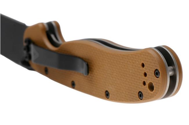 Afbeelding voor Ontario RAT-1A 8871TN Assisted, Black AUS8, Tan, zakmes