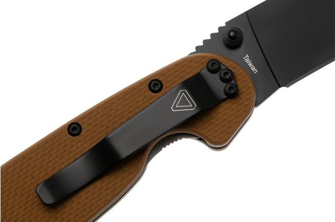 Afbeelding voor Ontario RAT-1A 8871TN Assisted, Black AUS8, Tan, zakmes