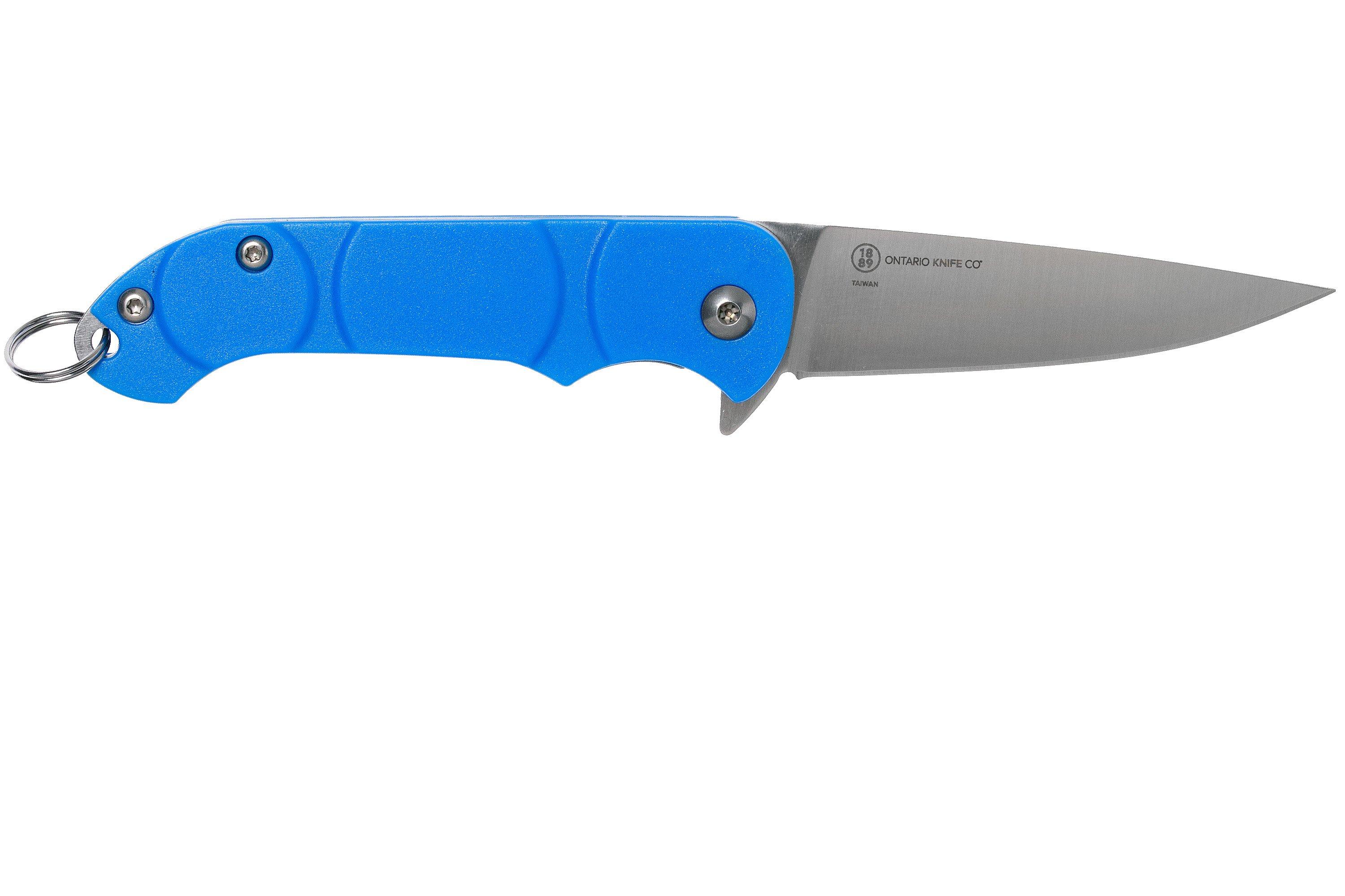 Ontario Knives Navigator 8900BLU blue, keychain pocket knife