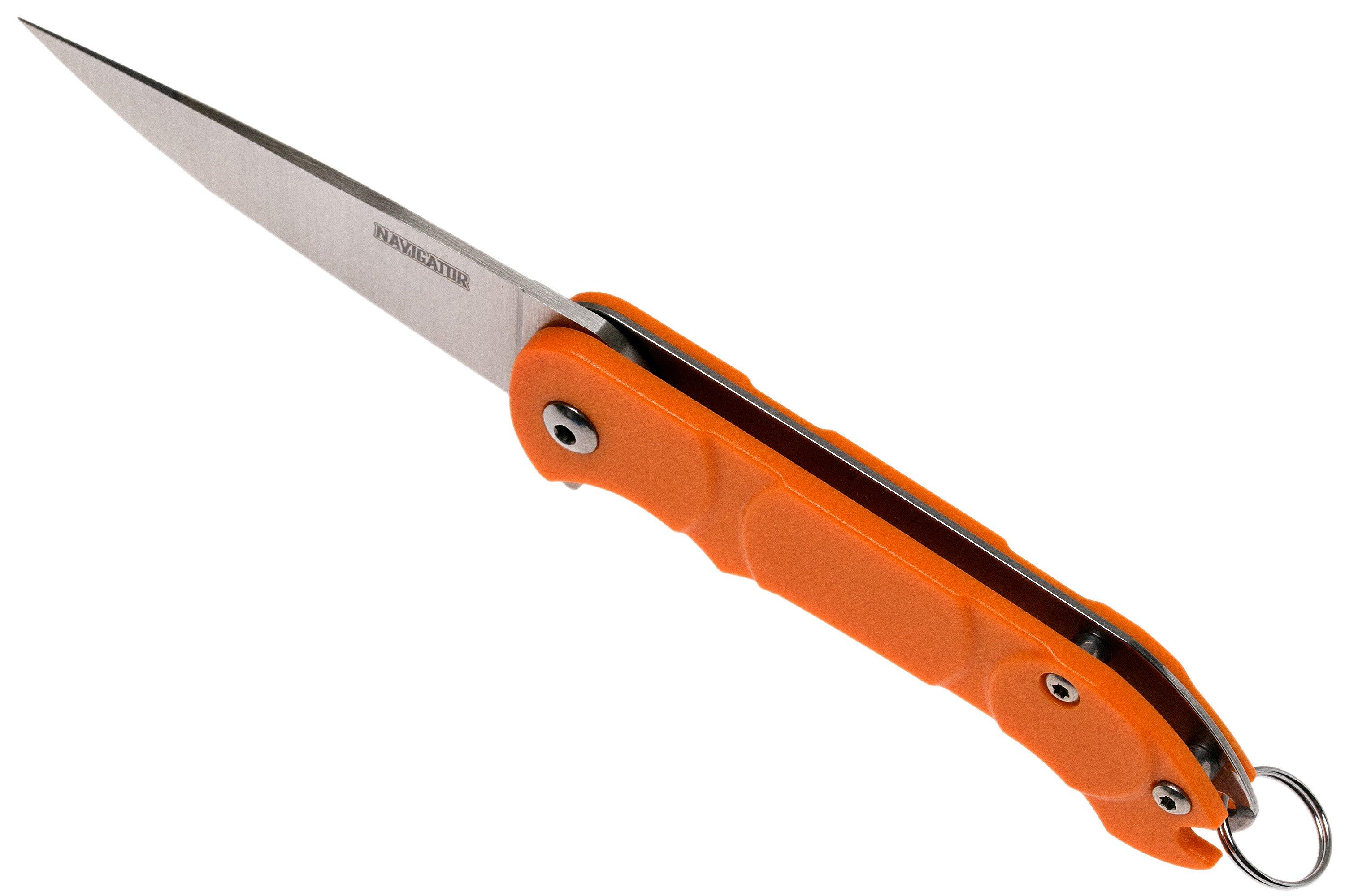 Ontario Knives Navigator 8900OR oranje, sleutelhangerzakmes Voordelig