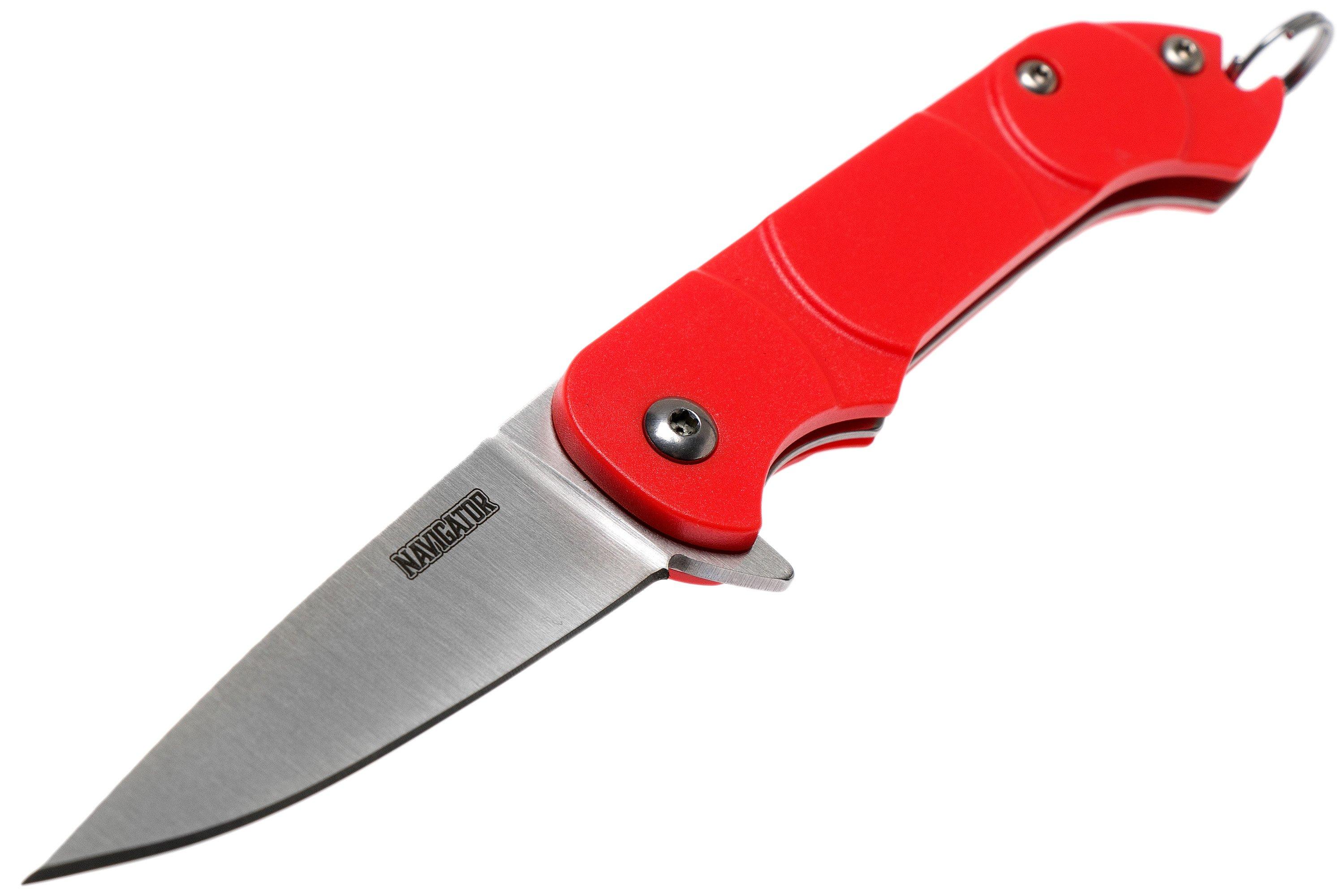 Ontario Knives Navigator 8900RED rood, sleutelhangerzakmes Voordelig