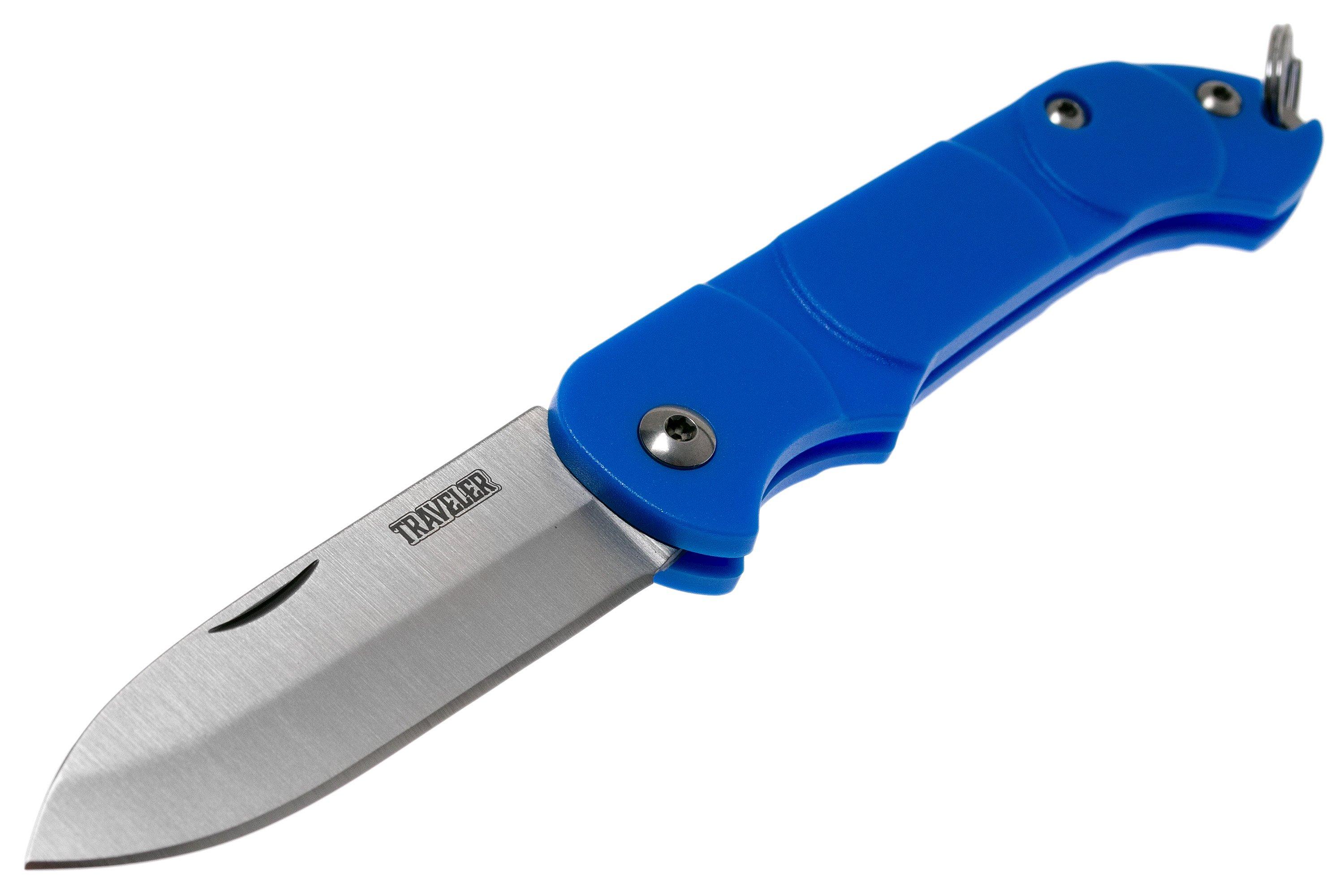 Ontario Knives Traveler 8901BLU blue, keychain pocket knife
