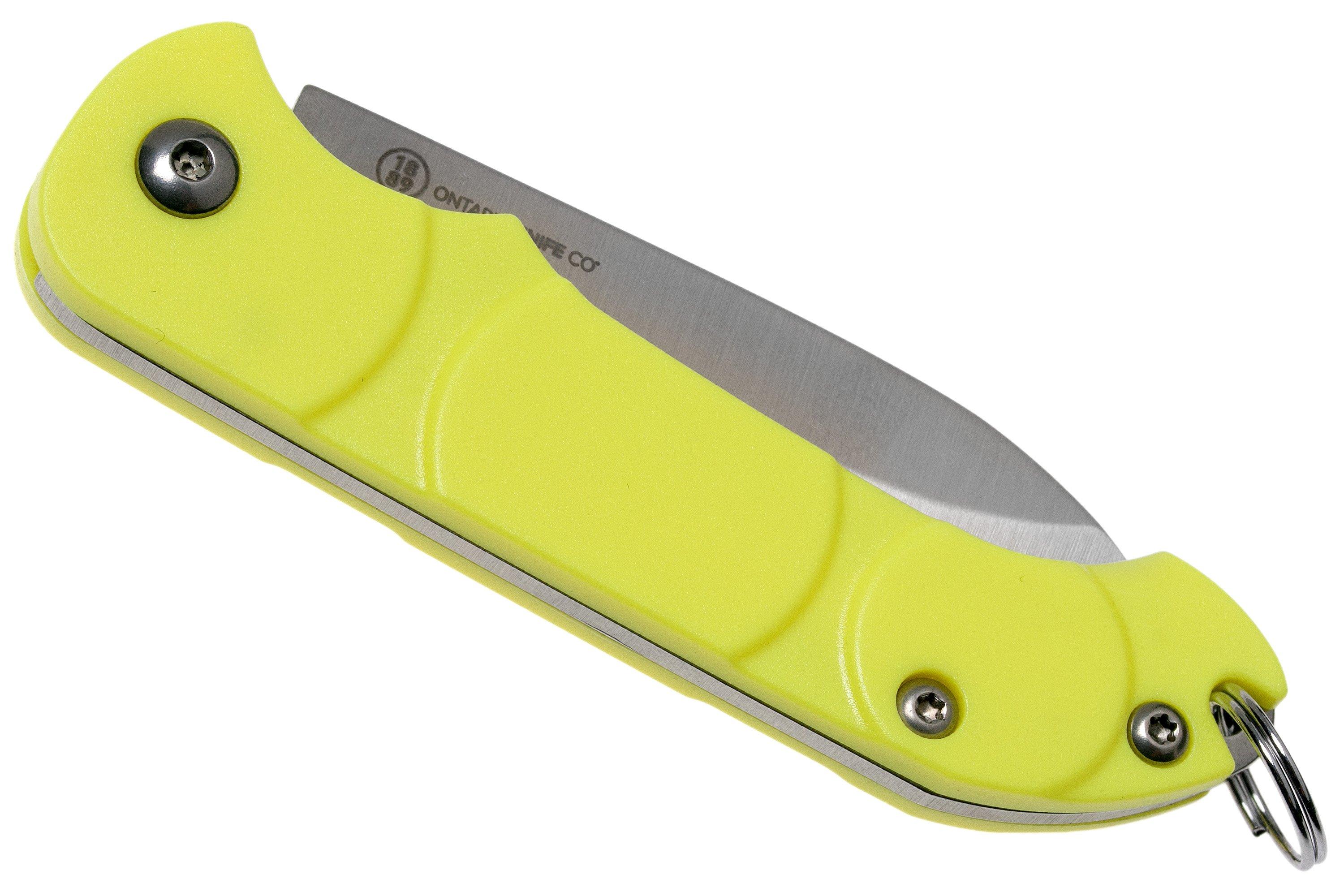 Ontario Knives Traveler 8901YLW yellow, keychain pocket knife