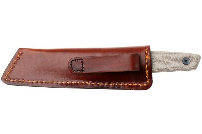 Afbeelding voor Ontario Besra Fixed 9002 Black 1075, Tan Micarta, vaststaand mes