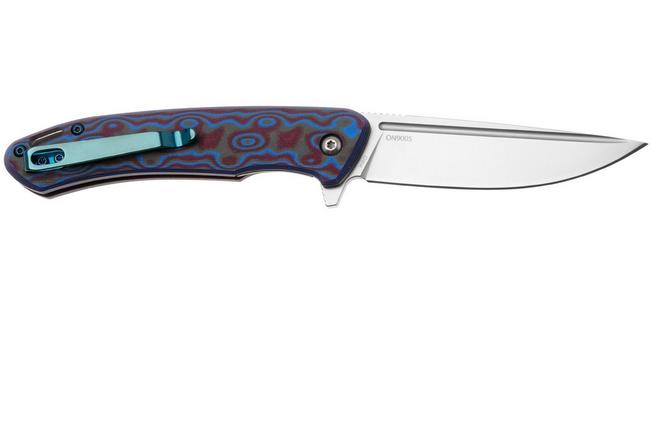 Afbeelding voor Ontario Outcast 9005 Satin 420J2, Blue and Brown G10, zakmes