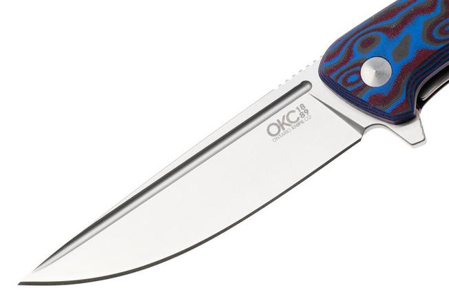 Afbeelding voor Ontario Outcast 9005 Satin 420J2, Blue and Brown G10, zakmes