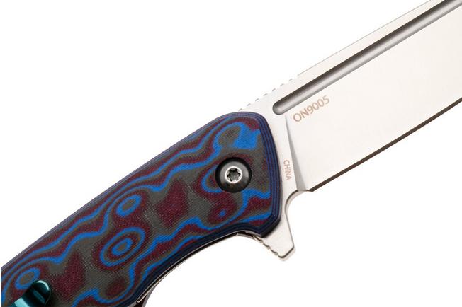Afbeelding voor Ontario Outcast 9005 Satin 420J2, Blue and Brown G10, zakmes