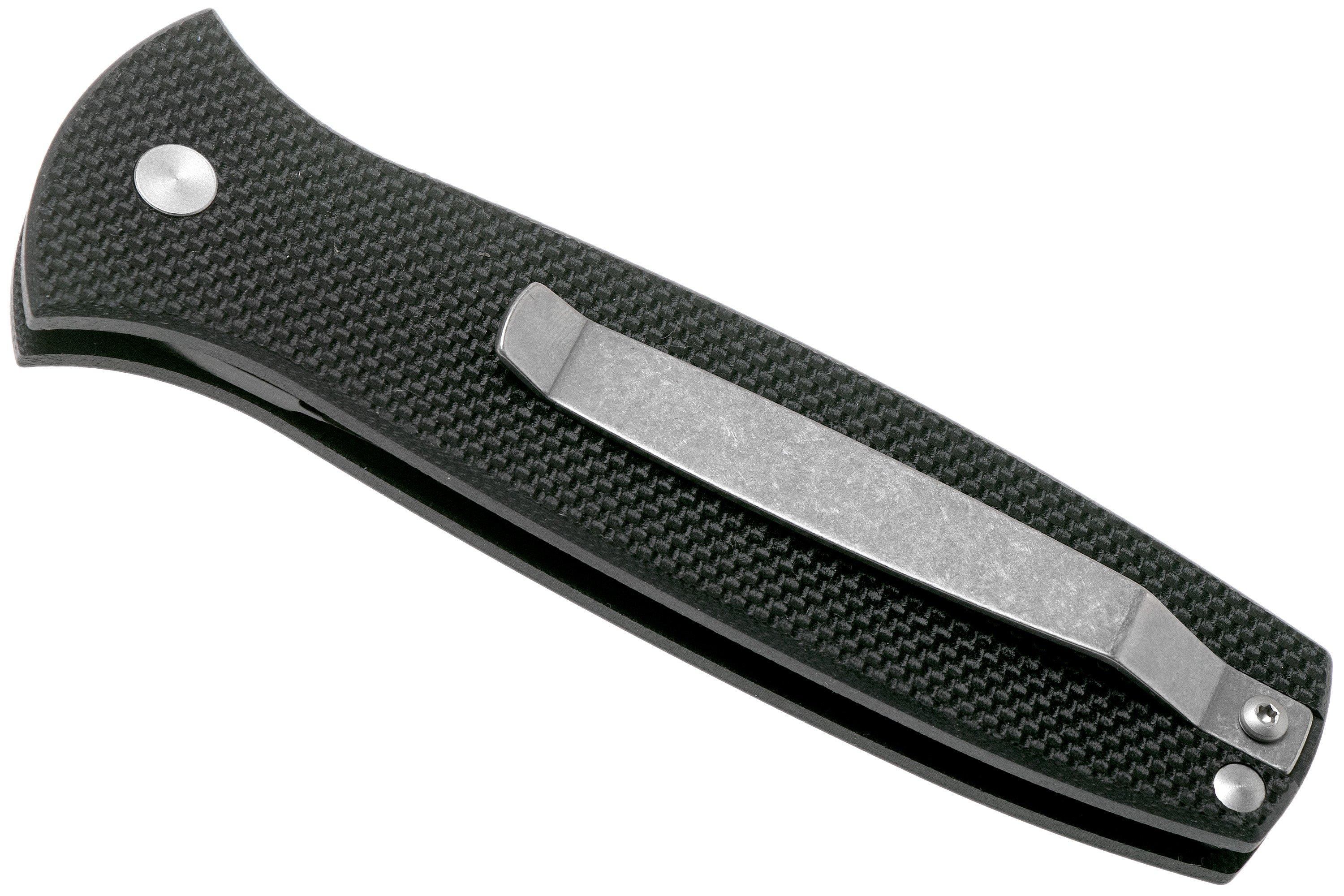 Ontario Dozier Arrow 9101 BP Black pocket knife, Bob Dozier design