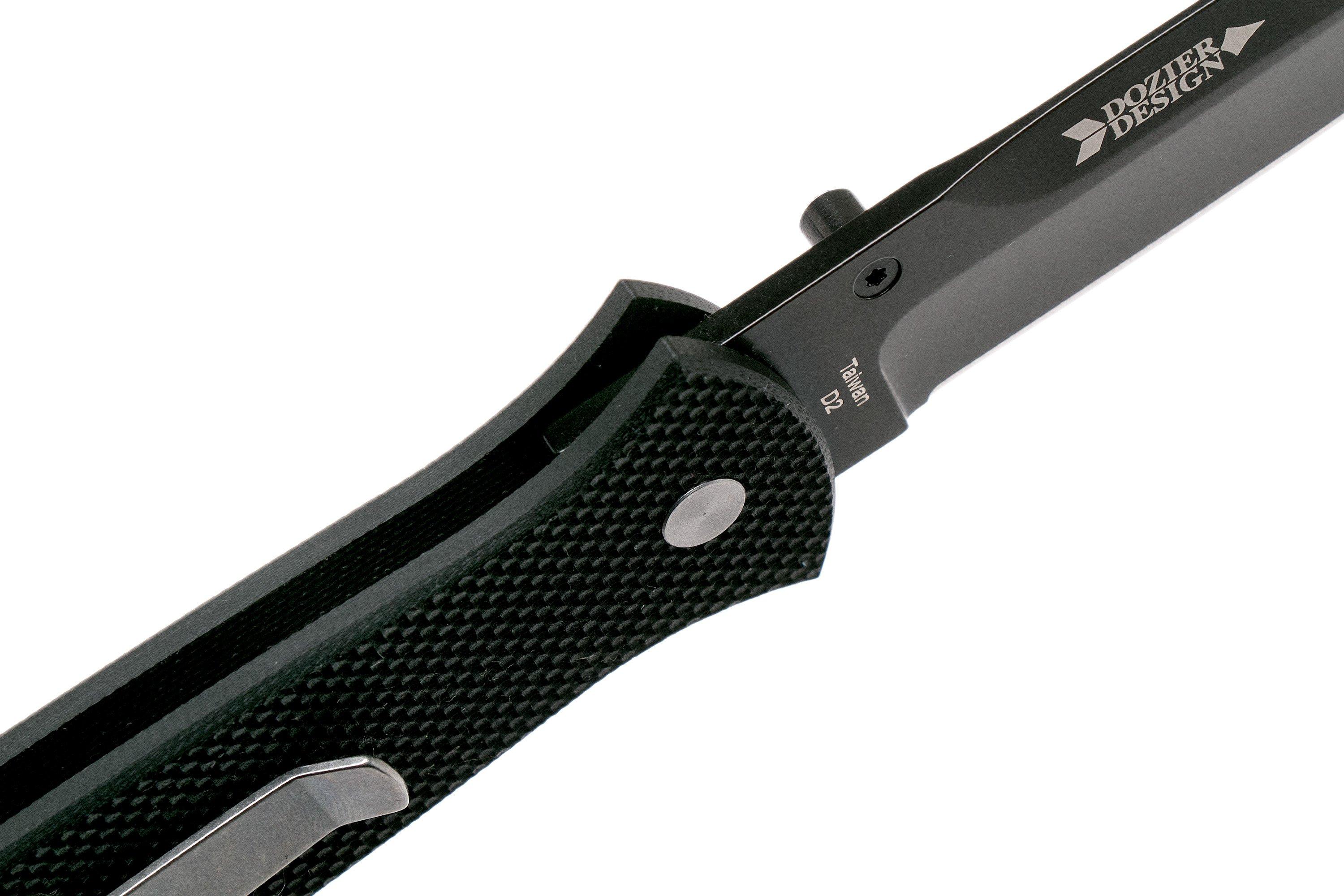 Ontario Dozier Arrow 9101 BP Black pocket knife, Bob Dozier design