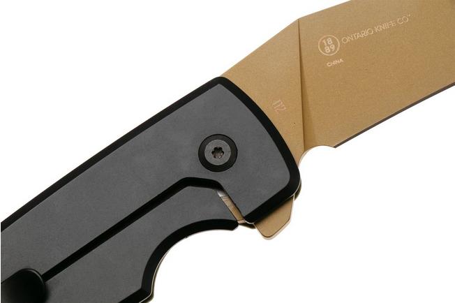 Afbeelding voor Ontario Epoch 9500 Tan D2, OD Green G10, Black Frame, zakmes