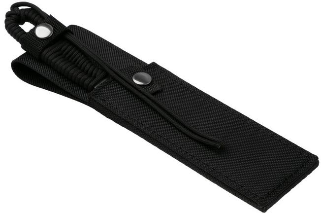 Afbeelding voor Ontario Hunt Plus Camp Knife 9717BLK Satin 420HC, Black Paracord, outdoor koksmes