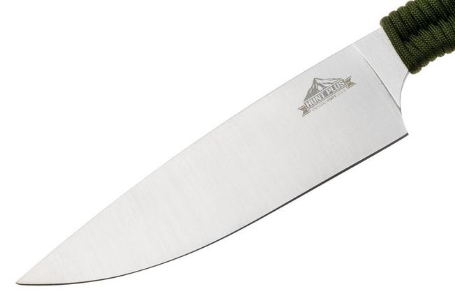 Afbeelding voor Ontario Hunt Plus Camp Knife 9717OD Satin 420HC, OD Green Paracord, outdoor koksmes