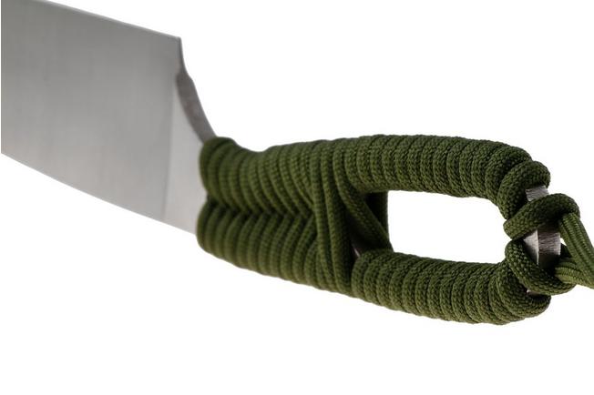 Afbeelding voor Ontario Hunt Plus Camp Knife 9717OD Satin 420HC, OD Green Paracord, outdoor koksmes