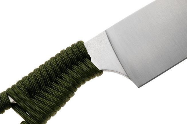 Afbeelding voor Ontario Hunt Plus Camp Knife 9717OD Satin 420HC, OD Green Paracord, outdoor koksmes