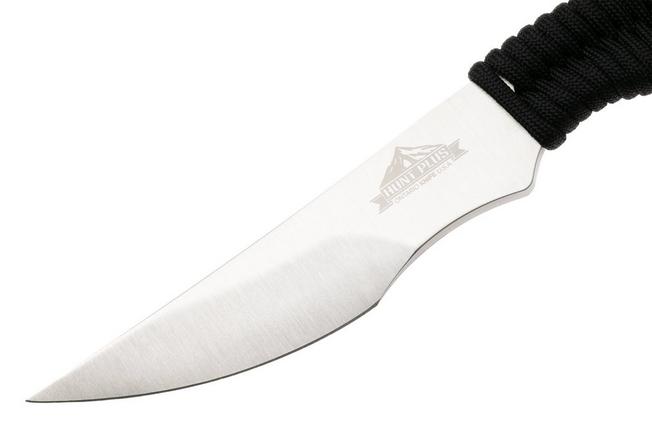 Afbeelding voor Ontario Hunt Plus Caper 9718C Satin 420HC, Black Paracord, vaststaand capingmes 
