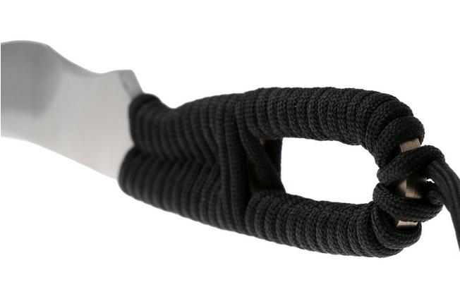Afbeelding voor Ontario Hunt Plus Caper 9718C Satin 420HC, Black Paracord, vaststaand capingmes 