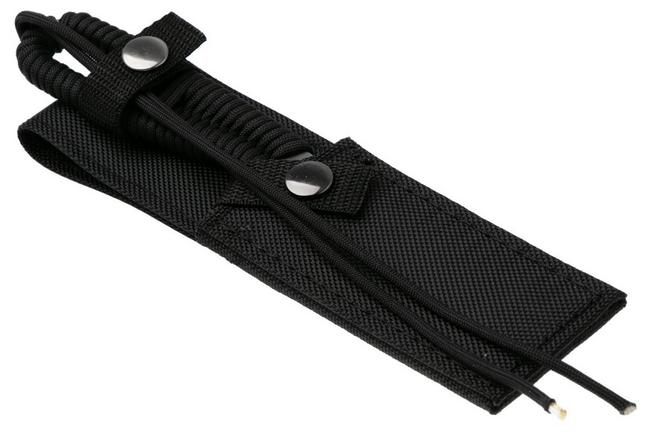 Afbeelding voor Ontario Hunt Plus Caper 9718C Satin 420HC, Black Paracord, vaststaand capingmes 