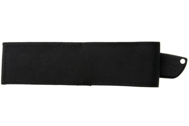 Afbeelding voor Ontario Hunt Plus Caper 9718SEC Satin 420HC, Black Rubber, vaststaand capingmes