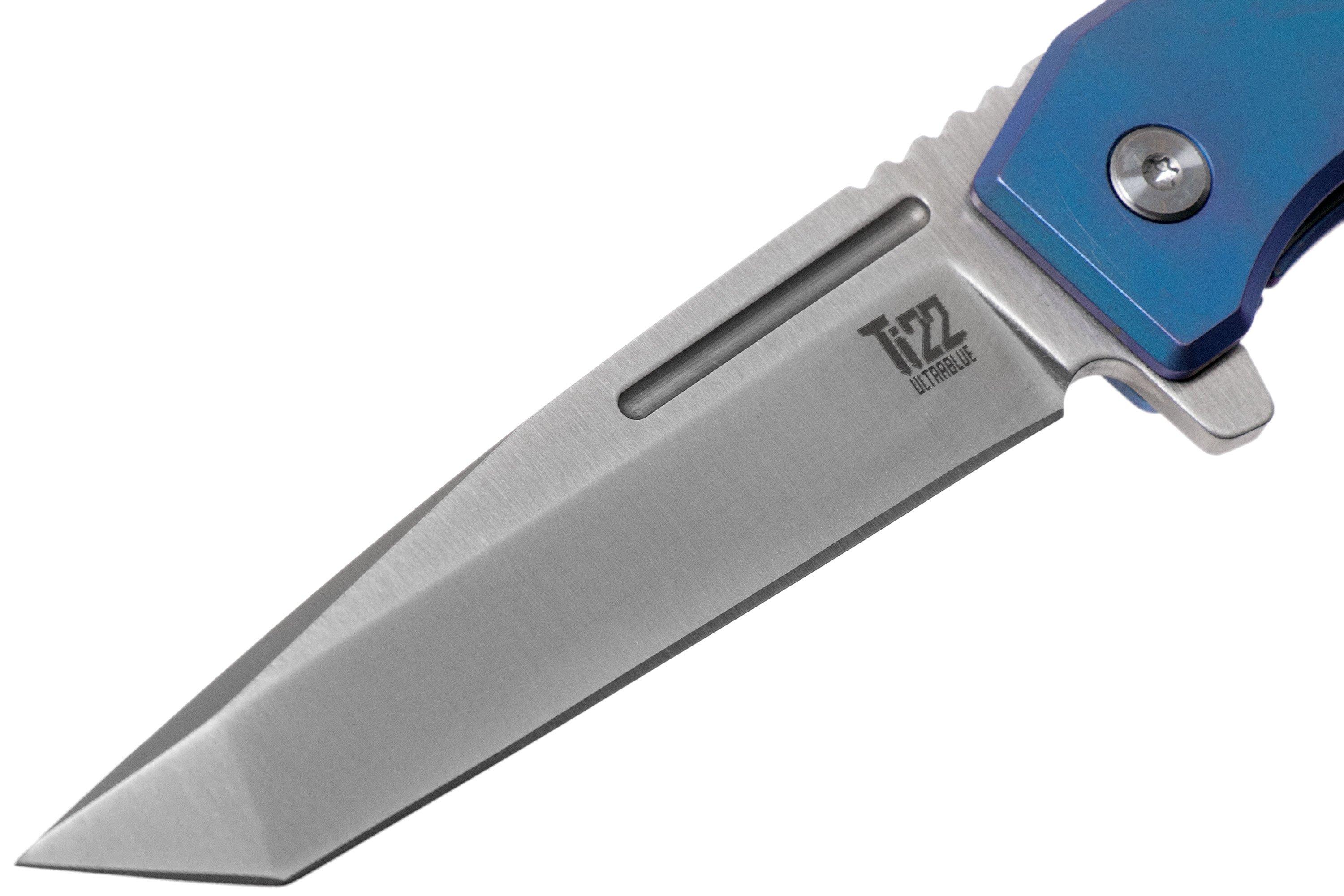 Ontario Ti 22 Ultrablue 9800 Blue Titanium pocket knife