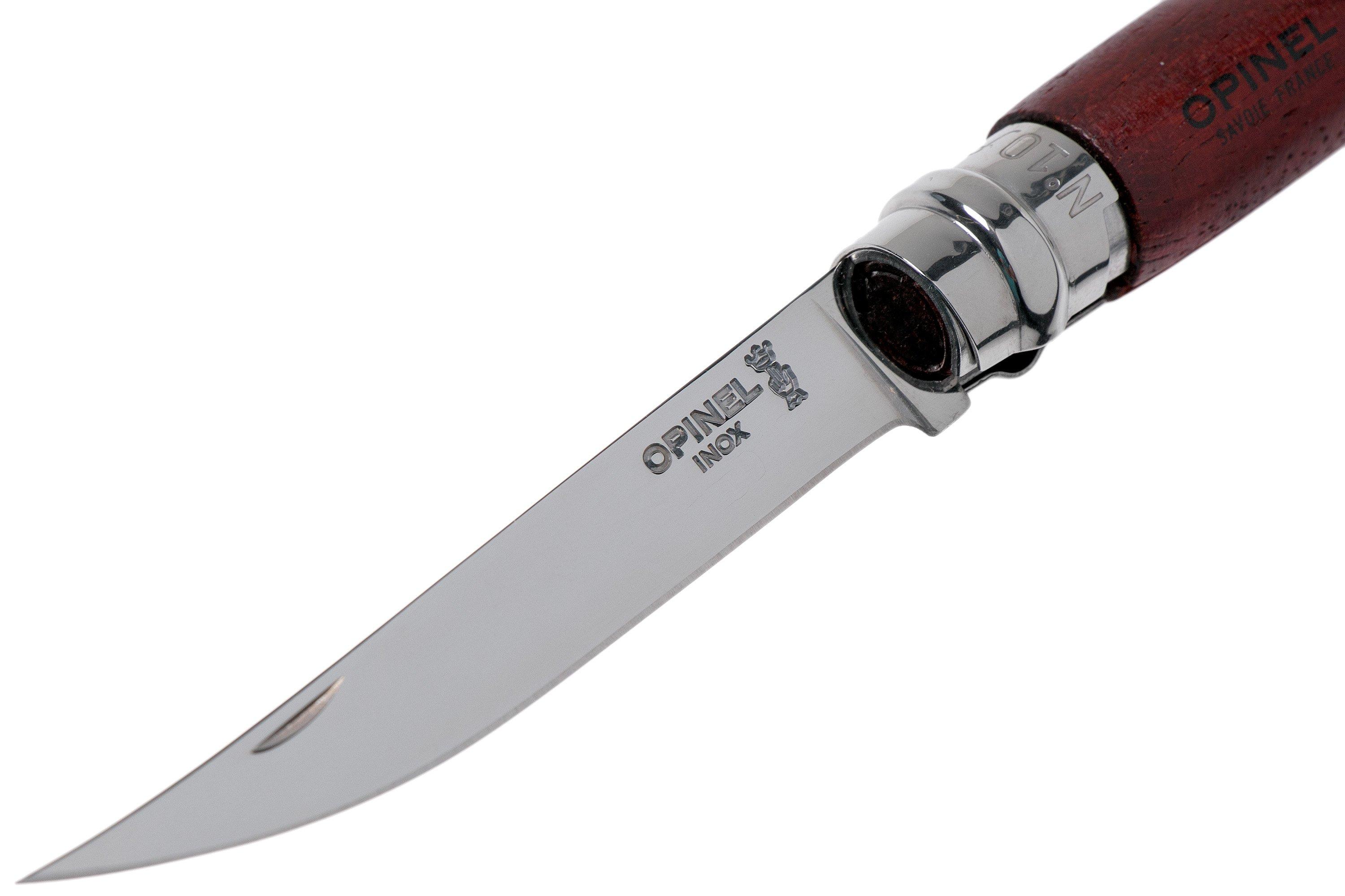 Opinel pocket knife No. 10 Slim Line, stainless steel, padouk Advantageously shopping at