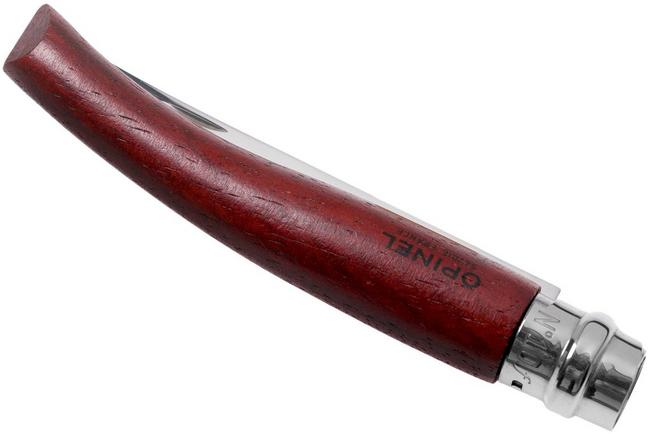 Opinel navaja No. 10 Slim Line, acero inoxidable, Padouk