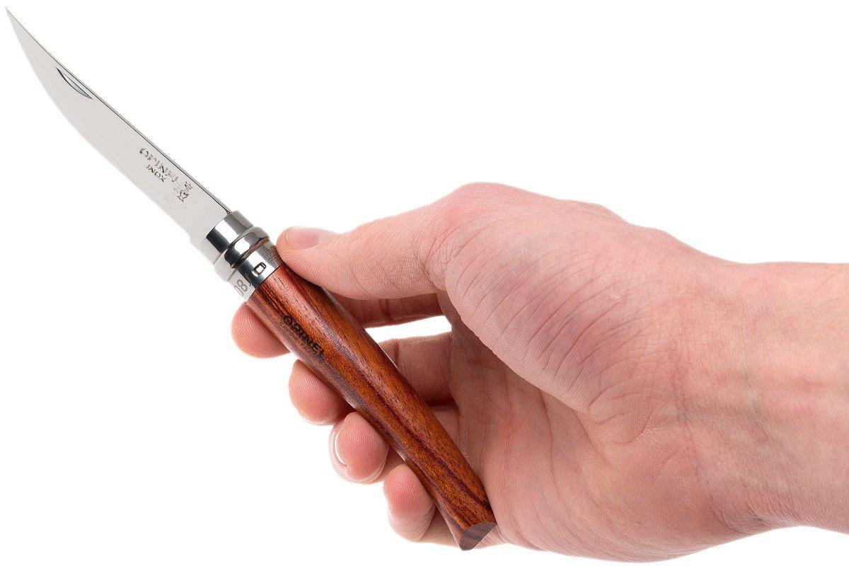 Opinel pocket knife No. 8 Slim Line, stainless steel, padouk Advantageously shopping at