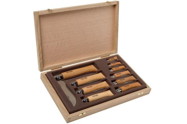 Opinel Set navajas 10-unidades, acero inoxidable