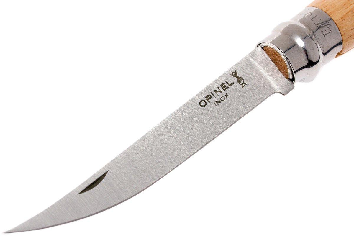 Opinel coltello da tasca No. 10 Slim Line, acciaio inox, padouk | Fare