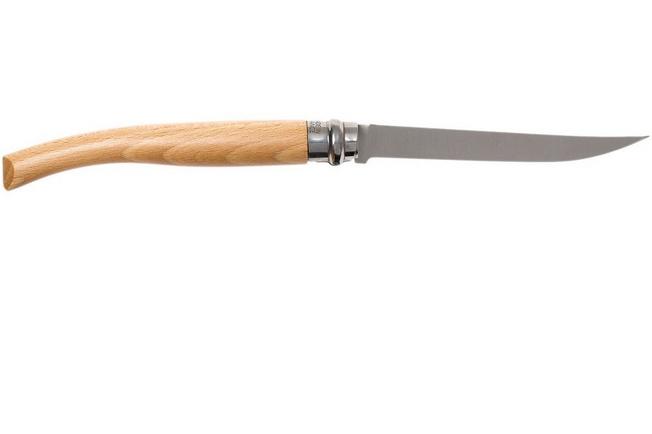 Opinel Navaja No. 12RV, acero inoxidable, longitud de la cuchilla 12 cm