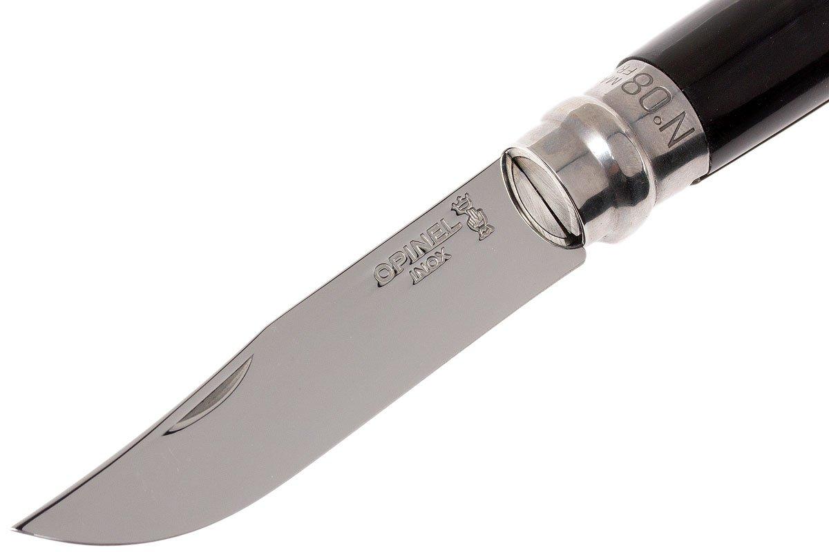 Opinel pocket knife No. 8 Luxury Range, stainless steel, buffalo horn Advantageously shopping