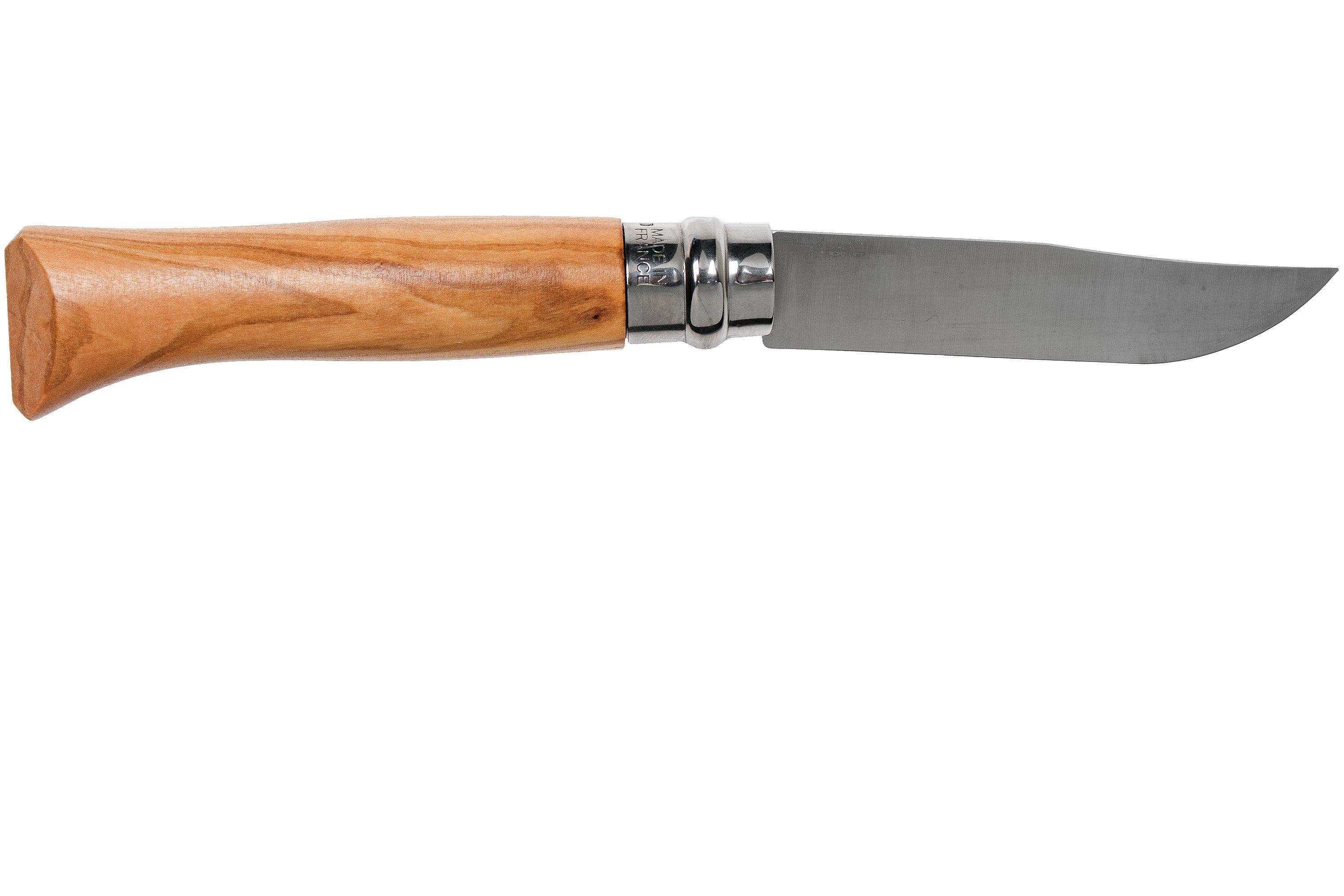 Couteau Opinel N°8 Customisé Avec Manche En Corne De Buffle - Étui Cuir Offert - Fait Main - Neuf