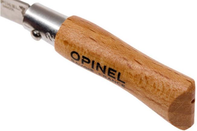 Opinel N° 12 - Cuchillo tradicional con hoja de acero inoxidable y virola  giratoria - Les Opinel - Inuka