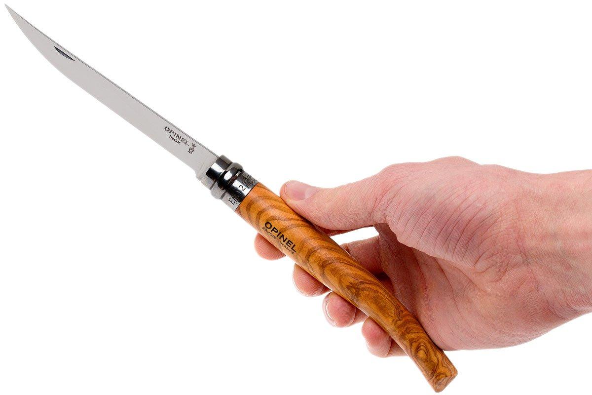 Opinel coltello da tasca No. 12 Slim Line, acciaio inox, legno d